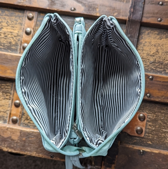 Crossbody Vegan Leather Mint Green - Picture 5 of 8